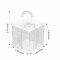 12 Clear 3" Square Bow Top Design Favor Boxes Gift Holders Party Decorations